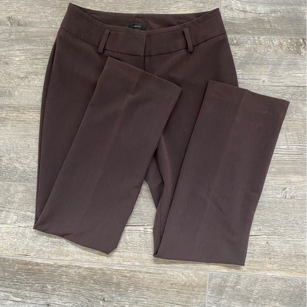 Worthington Curvy Fit Straight Leg Espresso / Brown Ladies Dress Pants Size 4